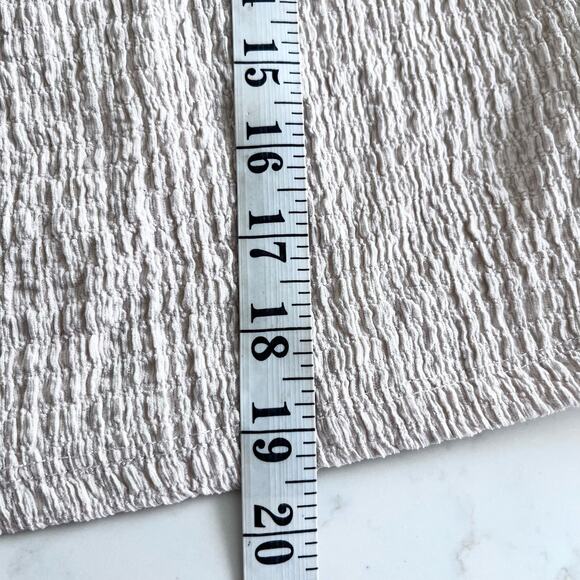 Zara girls nuetral ecru crinkled dress with rufles size 2/3 - Picture 4 of 5